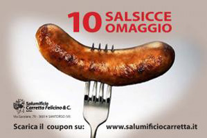 10 salsicce omaggio